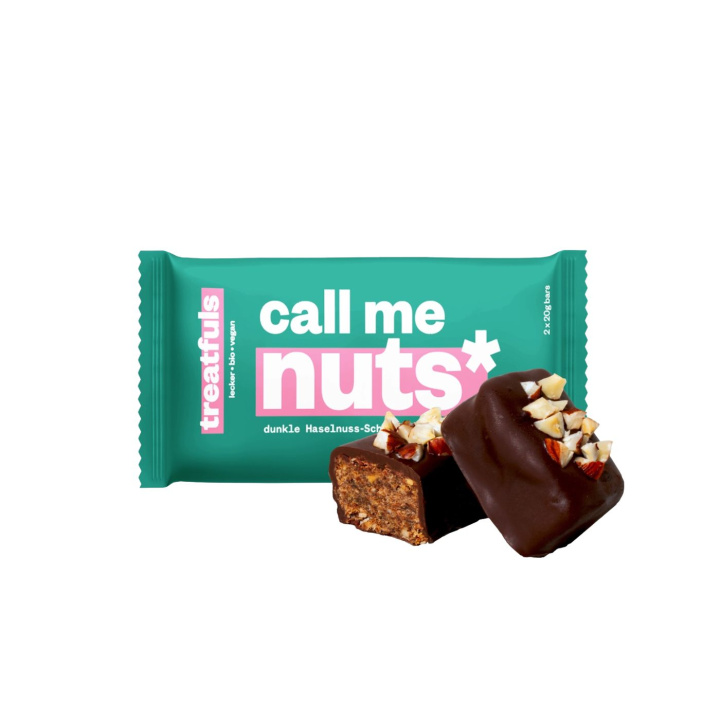 Mörk Chokladbar med Hasselnötter EKO 2x20g i gruppen Råvaror & Dryck / Godis & Choklad / Choklad & Bars hos Rawfoodshop Scandinavia AB (086205-01)