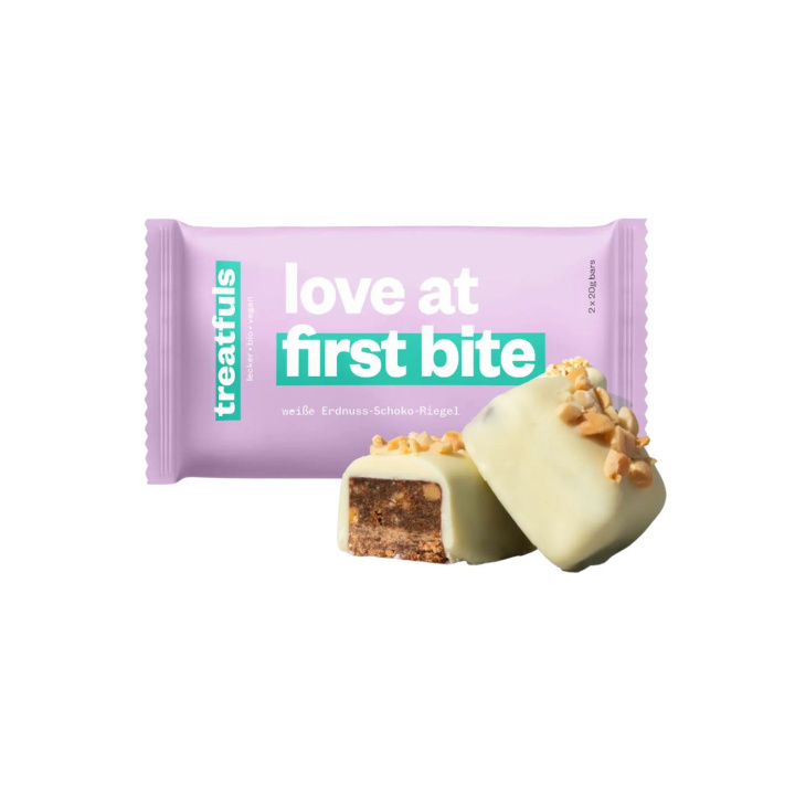 Vit Chokladbar med Jordnötter EKO 2x20g i gruppen Råvaror & Dryck / Godis & Choklad / Choklad & Bars hos Rawfoodshop Scandinavia AB (086209-01)