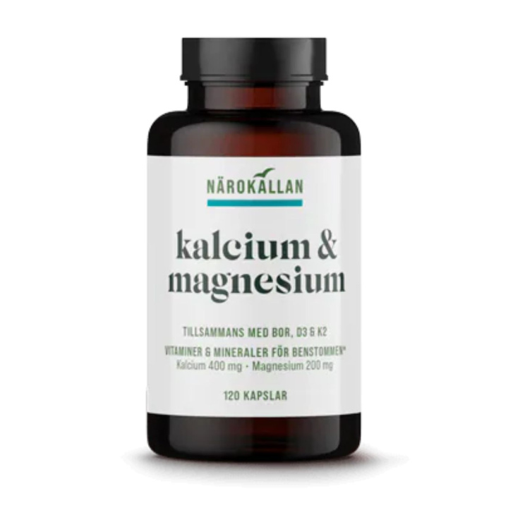 Kalcium & Magnesium 120 kapslar i gruppen Kosttillskott / Mineraler / Magnesium hos Rawfoodshop Scandinavia AB (100003)