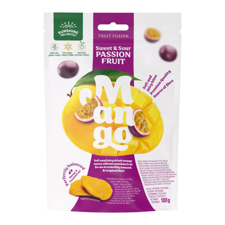 Mango med Passionsfrukt 100g i gruppen Råvaror & Dryck / Frukt & Bär / Mango hos Rawfoodshop Scandinavia AB (1041)