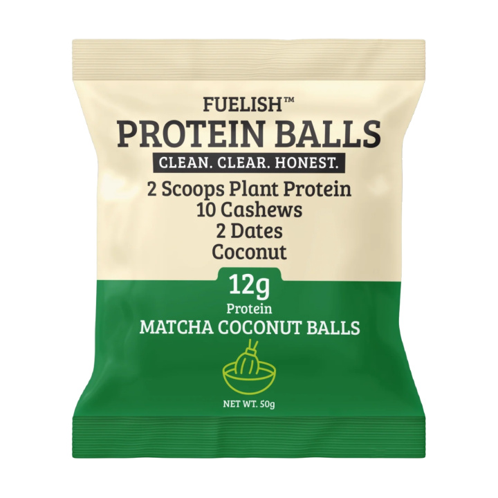 Matcha & Coconut Balls 50g i gruppen Råvaror & Dryck / Godis & Choklad / Choklad & Bars hos Rawfoodshop Scandinavia AB (106)
