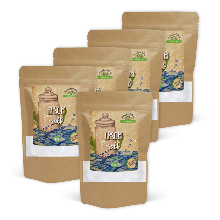 Epsom Salt 1kg x 5 paket i gruppen Hud & Kropp / Naturlig DIY / Naturliga tillsatser hos Rawfoodshop Scandinavia AB (114443-SET5)