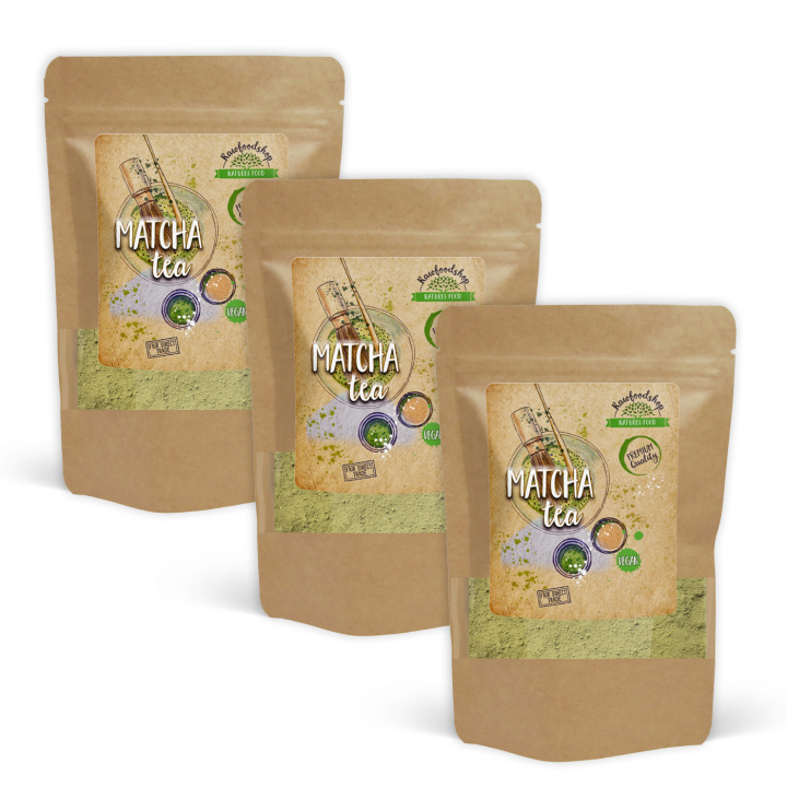 Matcha Te 100g x 3 paket i gruppen Råvaror & Dryck / Hälsokost / Matcha hos Rawfoodshop Scandinavia AB (1235100-SET3)