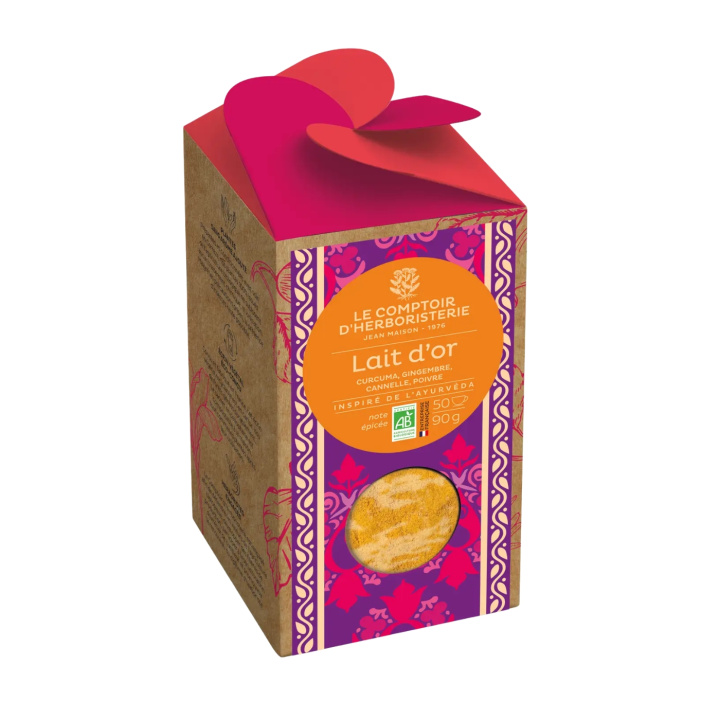 Golden Milk Preparation EKO 90g i gruppen Råvaror & Dryck / Drycker / Teer hos Rawfoodshop Scandinavia AB (13184)