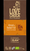 Choklad Mandel & Baobab 85% EKO 70g
