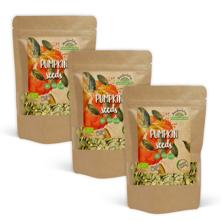 Pumpakärnor EKO 1kg x 3 paket i gruppen Råvaror & Dryck / Hälsokost / Frön hos Rawfoodshop Scandinavia AB (141101-SET3)