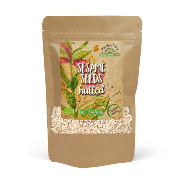 Sesamfrön skalade EKO 1kg i gruppen Råvaror & Dryck / Hälsokost / Frön hos Rawfoodshop Scandinavia AB (141301)