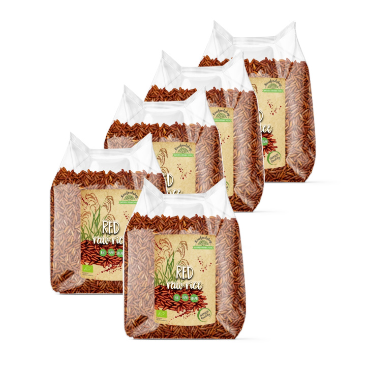 Ris Rött EKO 1kg x 5 paket i gruppen Råvaror & Dryck / Skafferiet / Ris & Korn hos Rawfoodshop Scandinavia AB (1515021-SET5)