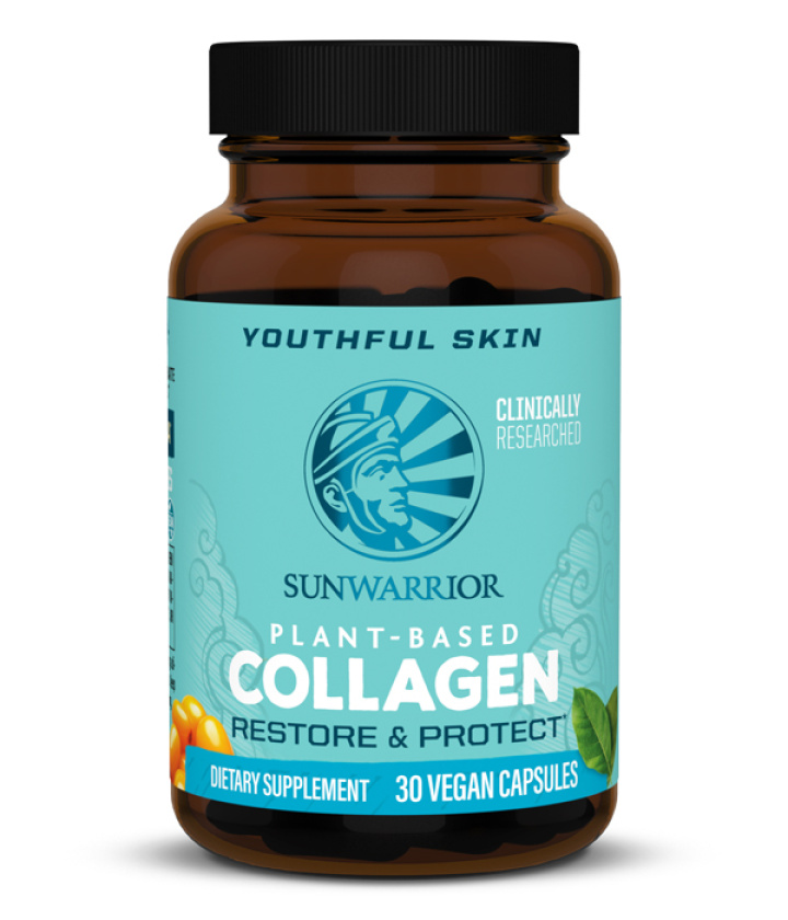 Sunwarrior Collagen Restore & Protect 30kaps i gruppen Kosttillskott / Användningsområde / Antioxidanter hos Rawfoodshop Scandinavia AB (1566)
