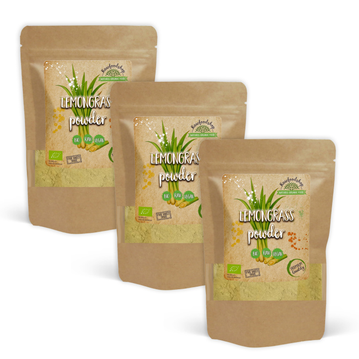 Citrongräs Pulver Eko 125g x 3 paket i gruppen Råvaror & Dryck / Hälsokost / Gröna pulver hos Rawfoodshop Scandinavia AB (16491125-SET3)