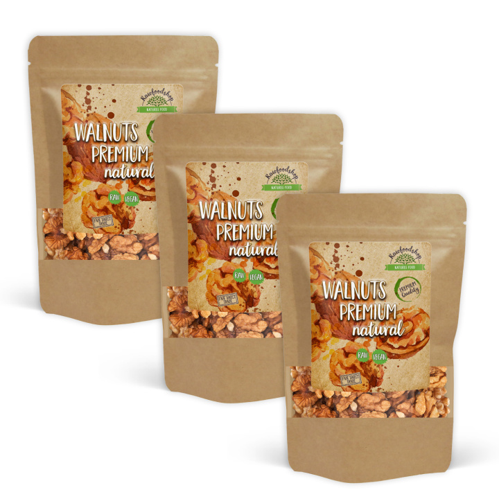 Valnötter Premium RAW 500g x 3 paket i gruppen Råvaror & Dryck / Nötter / Valnötter hos Rawfoodshop Scandinavia AB (17237500-SET3)