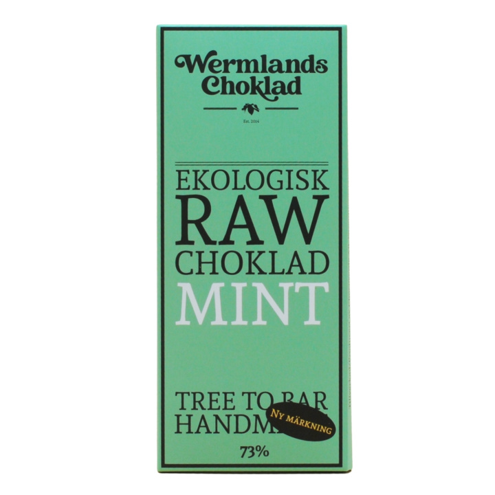 Wermlandschoklad Mint & Nibs EKO 50g i gruppen Råvaror & Dryck / Godis & Choklad / Choklad & Bars hos Rawfoodshop Scandinavia AB (1815X10)