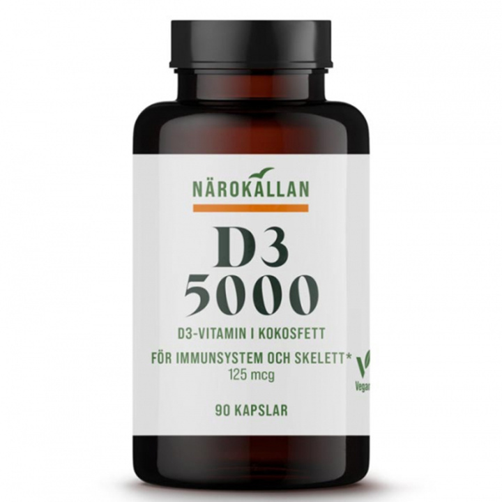 D3-5000 Vegan 90 kaps i gruppen Kosttillskott / Vitaminer / Vitamin D hos Rawfoodshop Scandinavia AB (1815)