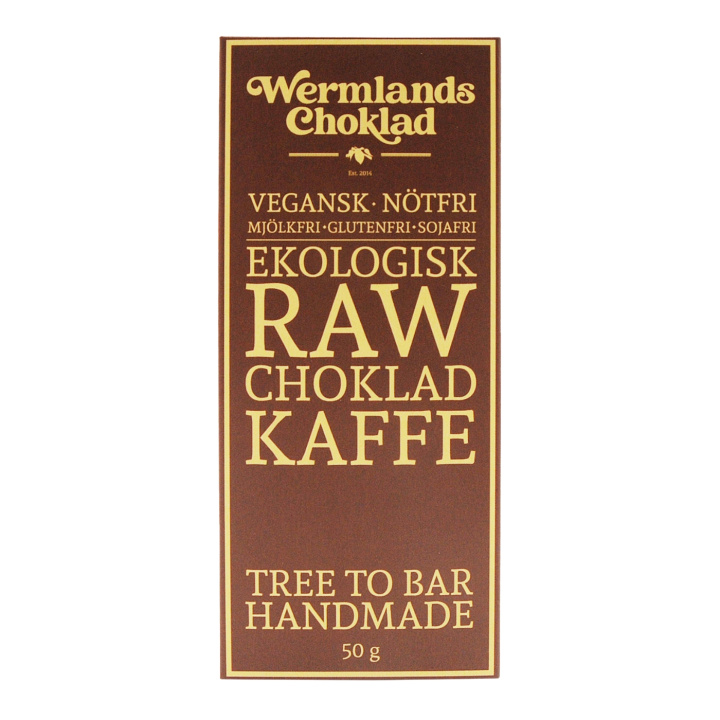 Wermlandschoklad Kaffe EKO 50g i gruppen Råvaror & Dryck / Godis & Choklad / Choklad & Bars hos Rawfoodshop Scandinavia AB (1818X10)