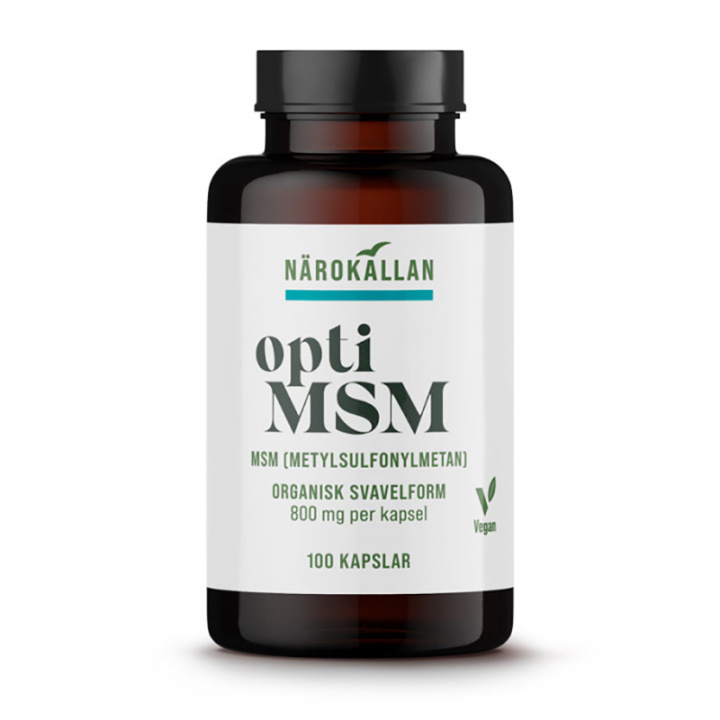 OptiMSM 100 Kapslar i gruppen Kosttillskott / Övriga kosttillskott / MSM hos Rawfoodshop Scandinavia AB (1850)