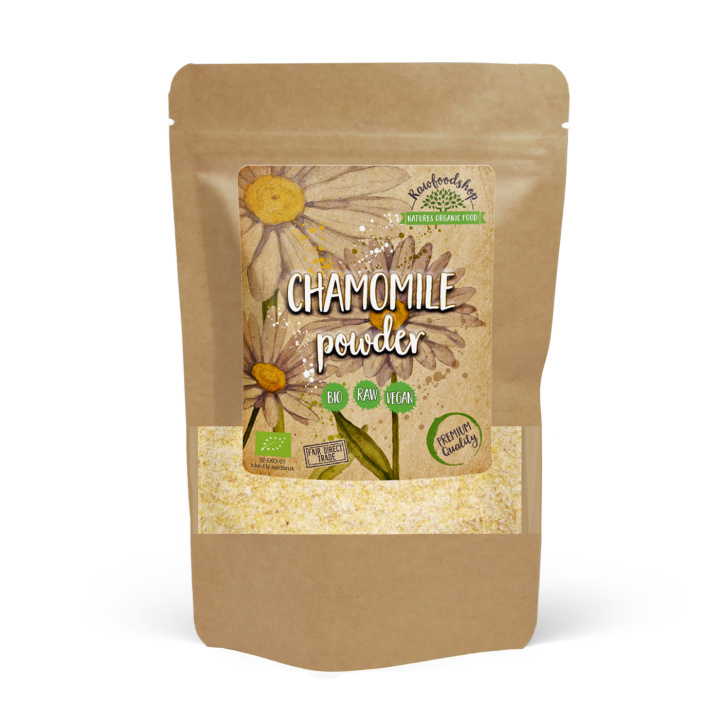 Kamomill Pulver EKO 125g i gruppen Råvaror & Dryck / Hälsokost / Gröna pulver hos Rawfoodshop Scandinavia AB (1862125)