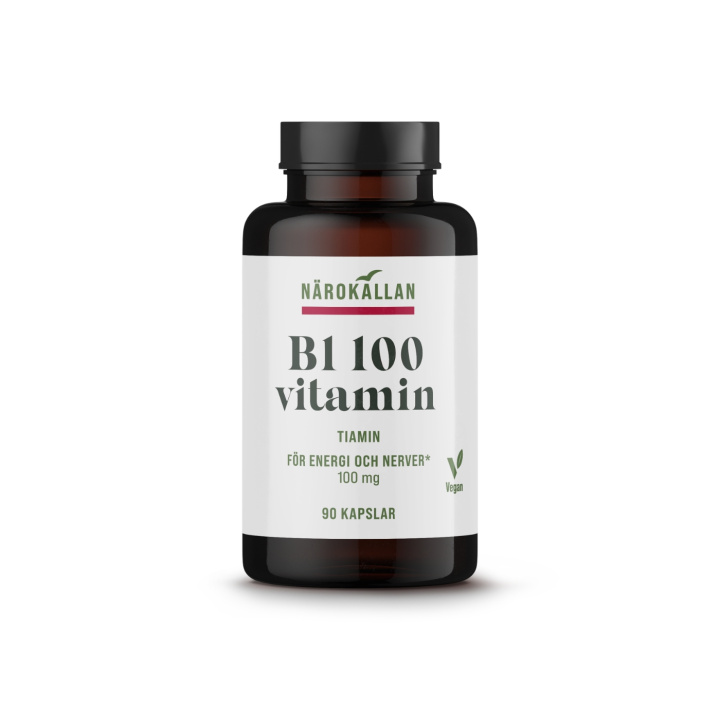 B1 100 mg i gruppen Kosttillskott / Vitaminer / Enkla vitaminer hos Rawfoodshop Scandinavia AB (1895)