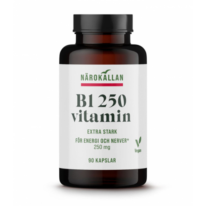 B1 250mg i gruppen Kosttillskott / Vitaminer / Vitamin B hos Rawfoodshop Scandinavia AB (1896)