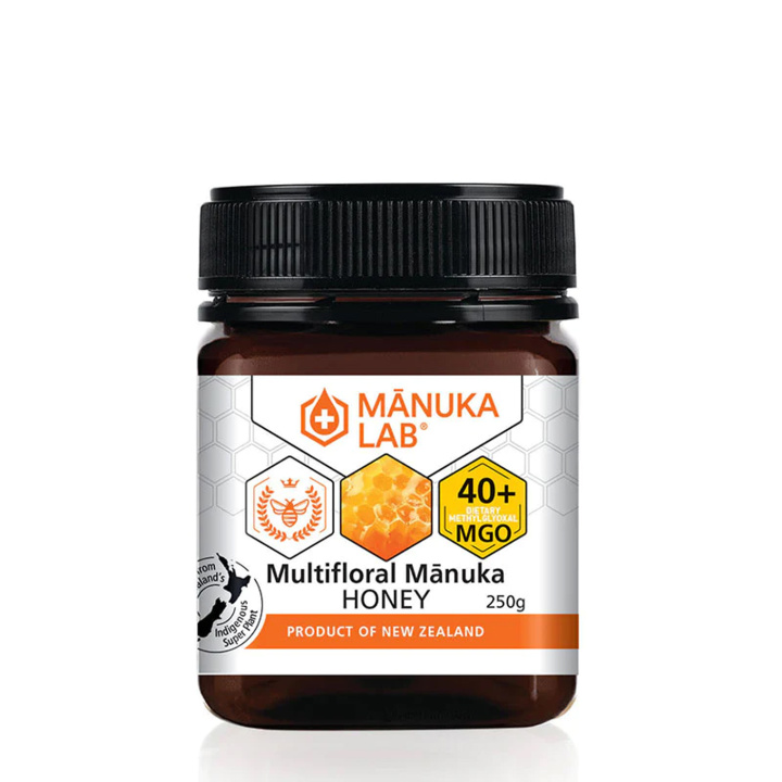 Manuka Lab Manukahonung 40+ MGO 250g i gruppen Råvaror & Dryck / Bakning / Honung hos Rawfoodshop Scandinavia AB (1974)