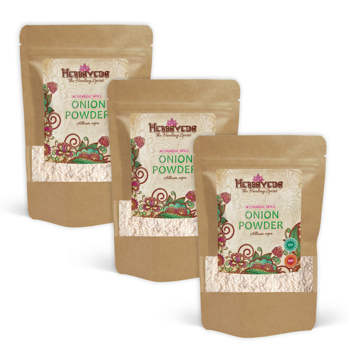 Lökpulver EKO 100g x 3 paket i gruppen Råvaror & Dryck / Skafferiet / Kryddor & Salt hos Rawfoodshop Scandinavia AB (20157041-SET3)