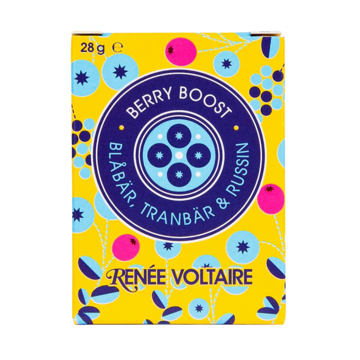 Berry Boost Blåbär, Tranbär & Russin 6x28g i gruppen Råvaror & Dryck / Godis & Choklad / Snacks hos Rawfoodshop Scandinavia AB (2052)
