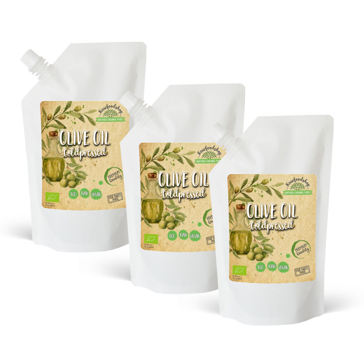Olivolja kallpressad EKO 500ml x 3 paket i gruppen Hud & Kropp / Naturlig DIY / Vegetabiliska Oljor hos Rawfoodshop Scandinavia AB (2101233-SET3)