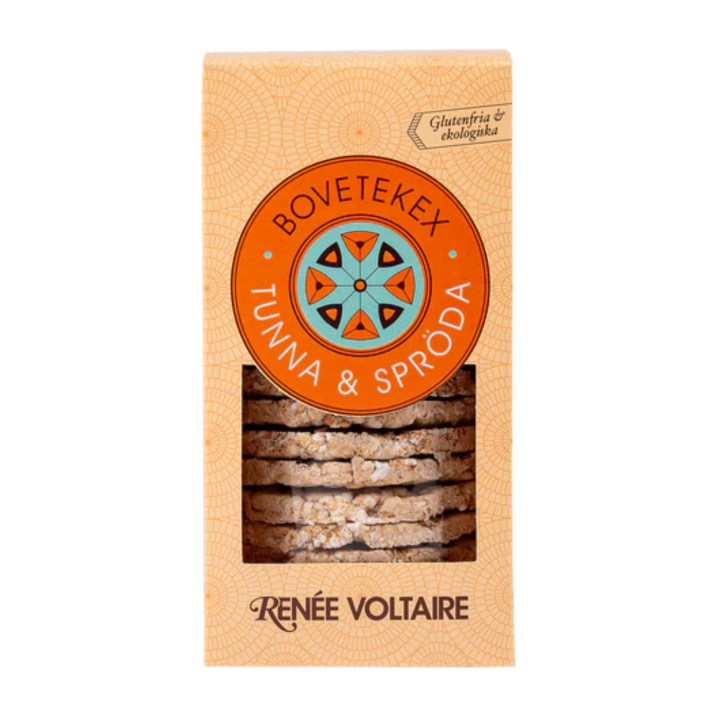 Bovetekex Tunna & Spröda EKO 120g i gruppen Råvaror & Dryck / Skafferiet / Kakor, kex & bröd hos Rawfoodshop Scandinavia AB (2133-1)