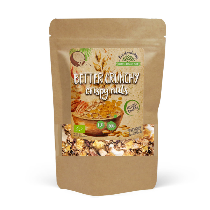 Crunchy Granola nötter & dadlar EKO 400g i gruppen Råvaror & Dryck / Skafferiet / Granola & Gröt hos Rawfoodshop Scandinavia AB (21412-400)
