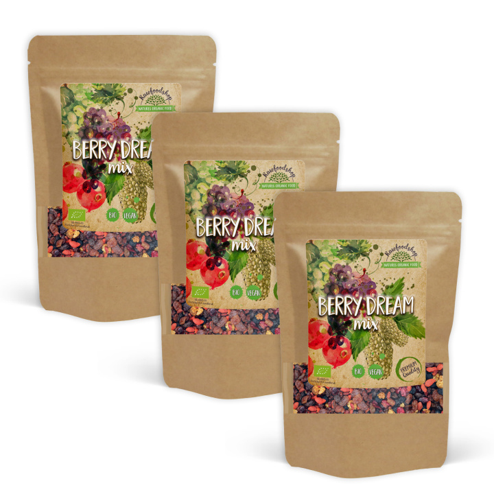 Berry Dream Mix EKO 1kg x 3 paket i gruppen Råvaror & Dryck / Frukt & Bär / Övriga Frukt & Bär hos Rawfoodshop Scandinavia AB (214131-SET3)