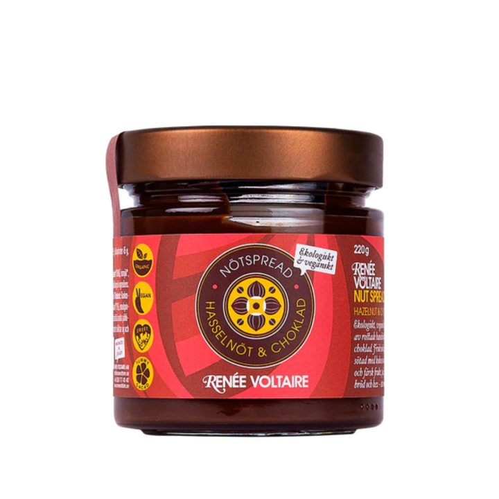 Nötspread Hasselnöt & Choklad EKO 220g i gruppen Råvaror & Dryck / Skafferiet / Smör & Krämiga Pålägg hos Rawfoodshop Scandinavia AB (2148-1)