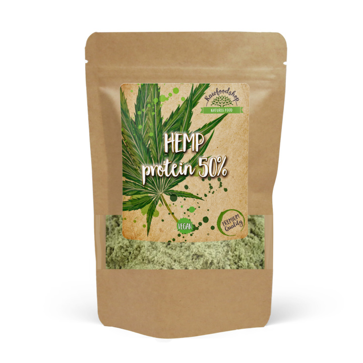 Hampaprotein 50% 500g i gruppen Råvaror & Dryck / Hälsokost / Proteinpulver hos Rawfoodshop Scandinavia AB (215005-5)