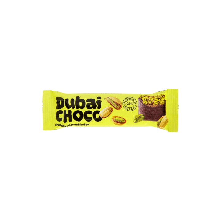 Dubai Choklad Pistage Bar 55g i gruppen Nyheter hos Rawfoodshop Scandinavia AB (2201)