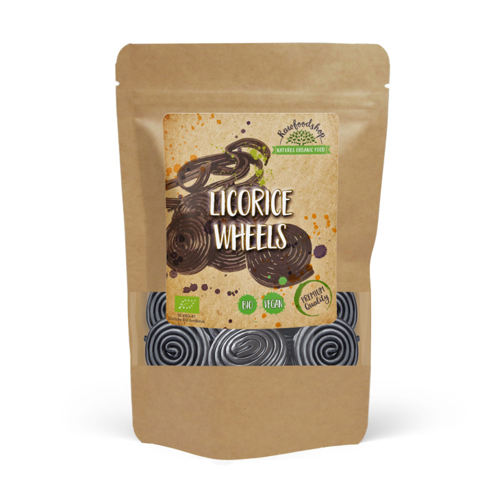 Lakritsrullar EKO 100g i gruppen Råvaror & Dryck / Godis & Choklad / Godis hos Rawfoodshop Scandinavia AB (221921)