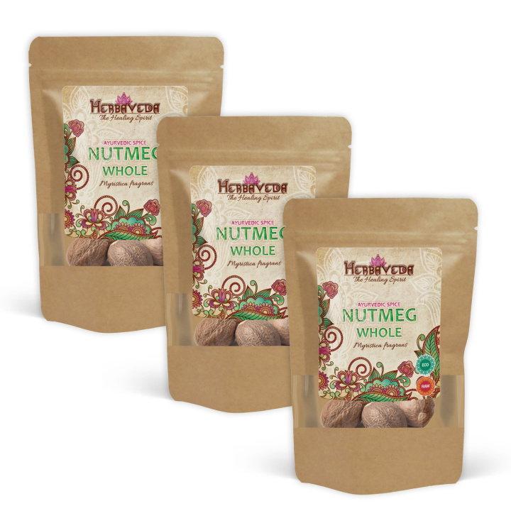 Muskot Hel EKO 20g x 3 paket i gruppen Råvaror & Dryck / Skafferiet / Kryddor & Salt hos Rawfoodshop Scandinavia AB (234531-SET3)