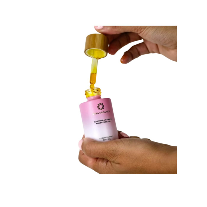 Ansiktsolja Nypon & Vitamin E EKO 30ml i gruppen Hud & Kropp / Ansikte / Olja & Serum hos Rawfoodshop Scandinavia AB (2358156)