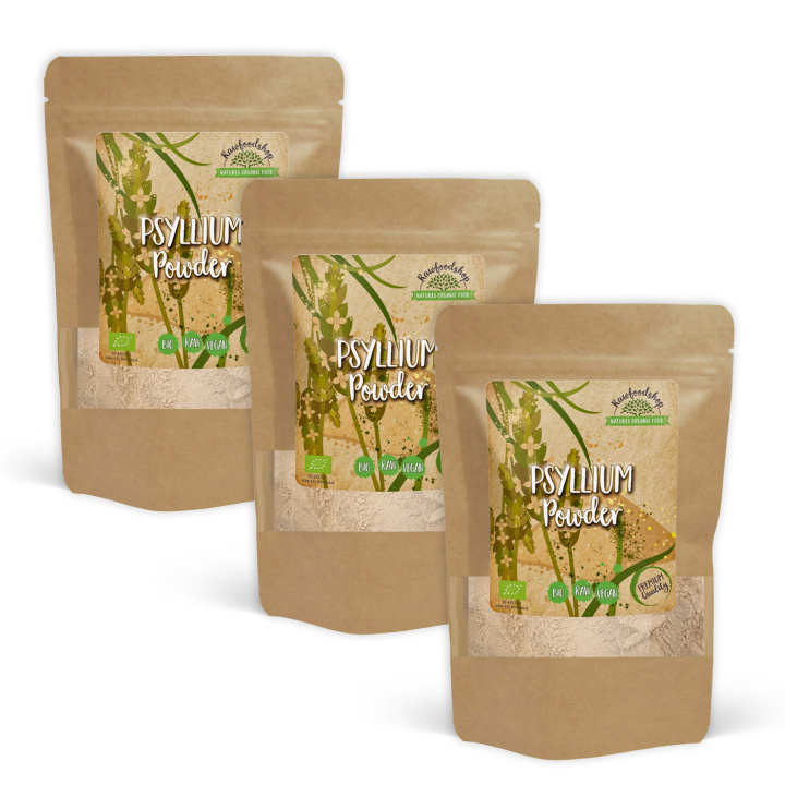 Psyllium Pulver EKO 250g x 3 paket i gruppen Råvaror & Dryck / Bakning / Ingredienser Övriga hos Rawfoodshop Scandinavia AB (235922-SET3)