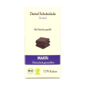 Makri - Mörk Dadelchoklad 72% EKO 85g