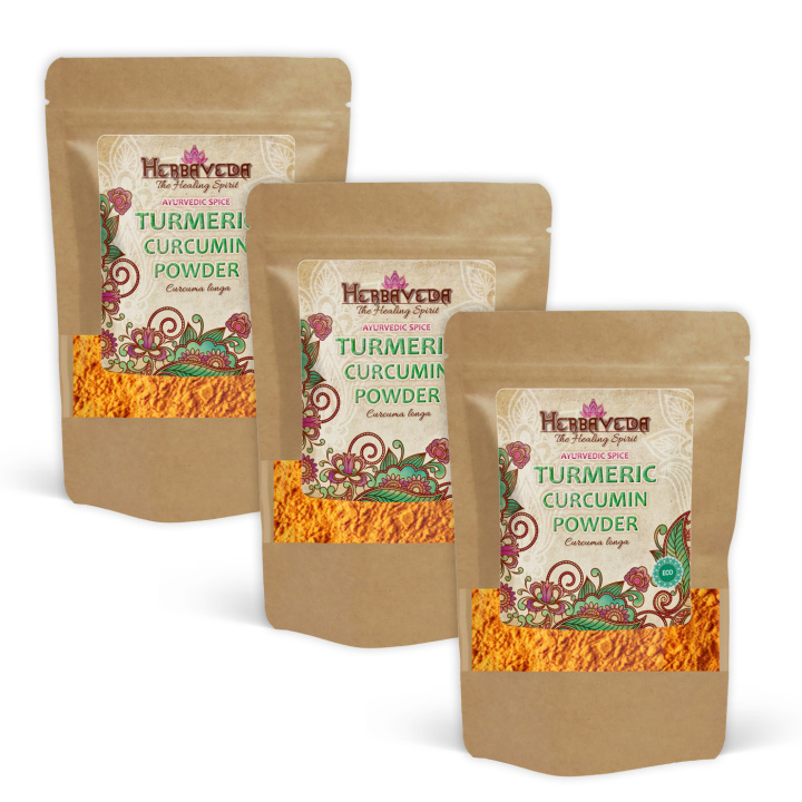 Gurkmeja Kurkumin EKO 500g x 3 paket i gruppen Råvaror & Dryck / Skafferiet / Kryddor & Salt / Gurkmeja hos Rawfoodshop Scandinavia AB (2592-SET3)