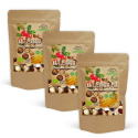 Nöt- & Fruktmix Macadamia Tranbär Banan EKO 500g x 3 paket