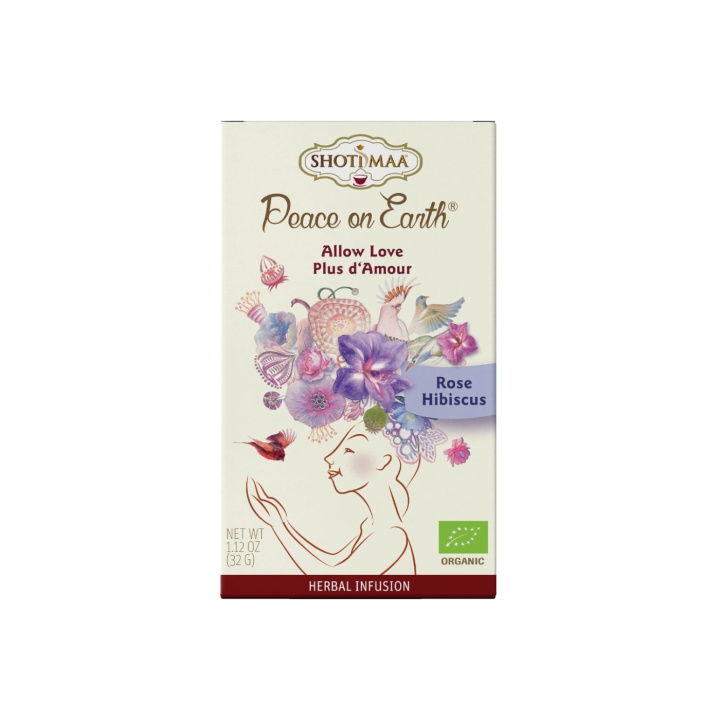 Ros & Hibiskus Örtte EKO 16 x 2g i gruppen Råvaror & Dryck / Drycker / Teer hos Rawfoodshop Scandinavia AB (3102-09)