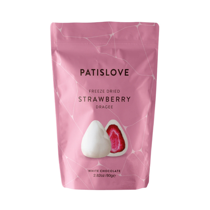 Frystorkade Jordgubbar i Vit Choklad 80g i gruppen Råvaror & Dryck / Frukt & Bär / Jordgubbar hos Rawfoodshop Scandinavia AB (40002092)
