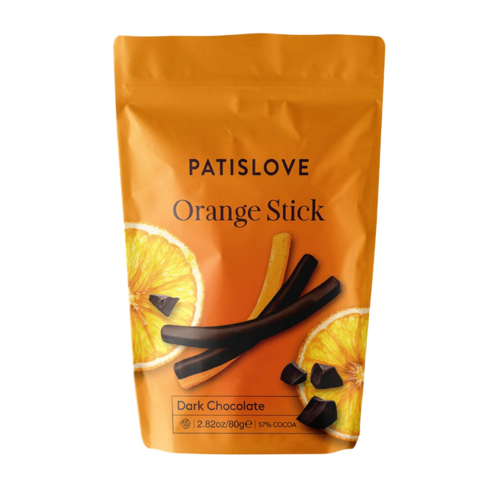 Apelsinsticks i Mörk Choklad 80g i gruppen Råvaror & Dryck / Godis & Choklad / Godis hos Rawfoodshop Scandinavia AB (40002566)