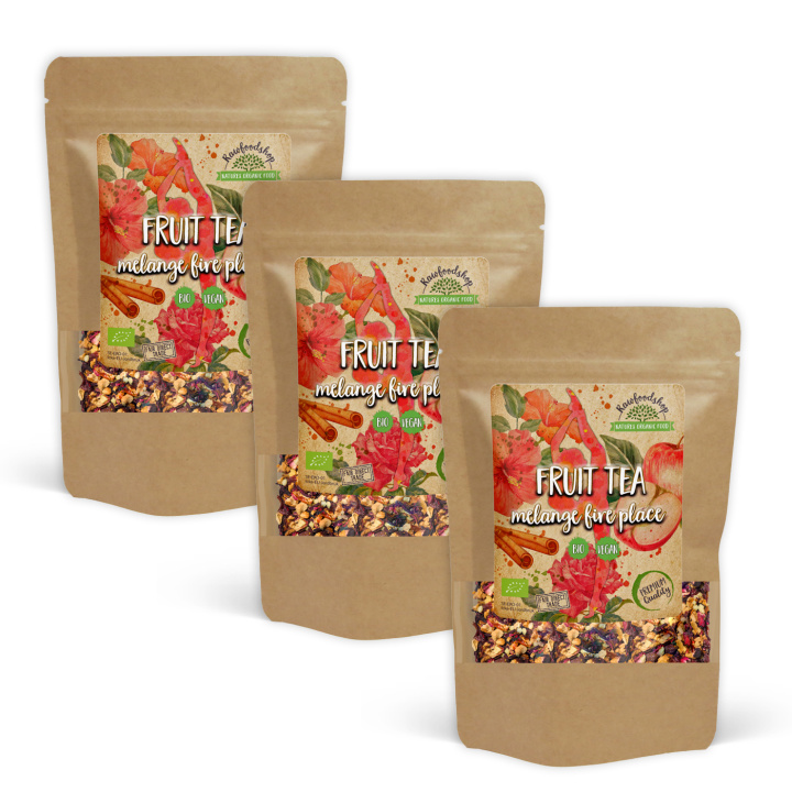 Fruktte Melange Fire Place EKO 50g x 3 paket i gruppen Råvaror & Dryck / Drycker / Teer hos Rawfoodshop Scandinavia AB (4002050-SET3)