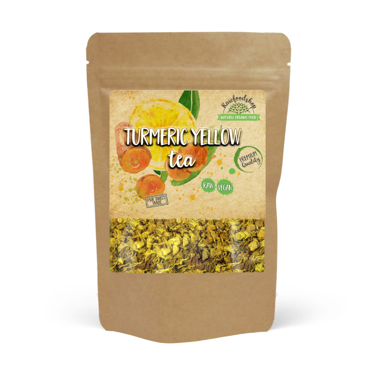 Turmeric Yellow Te 50g i gruppen Råvaror & Dryck / Drycker / Teer hos Rawfoodshop Scandinavia AB (402425)