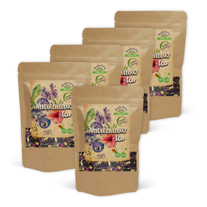 Lavender Blueberry Te 50g x 5 paket i gruppen Råvaror & Dryck / Drycker / Teer hos Rawfoodshop Scandinavia AB (402505-SET5)