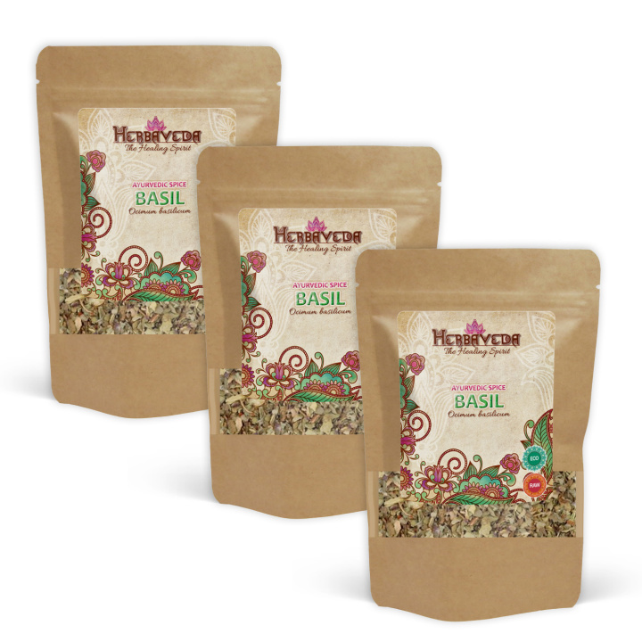 Basilika EKO 30g x 3 paket i gruppen Råvaror & Dryck / Skafferiet / Kryddor & Salt hos Rawfoodshop Scandinavia AB (406031-SET3)