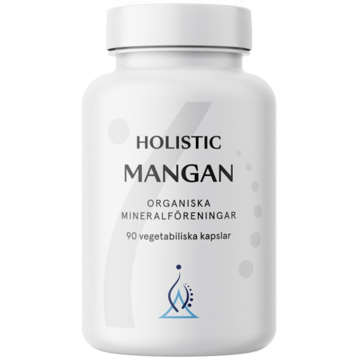 Holistic Mangan 90 kaps i gruppen Kosttillskott / Mineraler / Övriga Mineraler hos Rawfoodshop Scandinavia AB (4064)