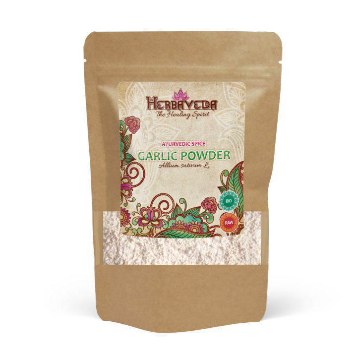 Vitlökspulver EKO 100g i gruppen Råvaror & Dryck / Skafferiet / Kryddor & Salt hos Rawfoodshop Scandinavia AB (4069411)