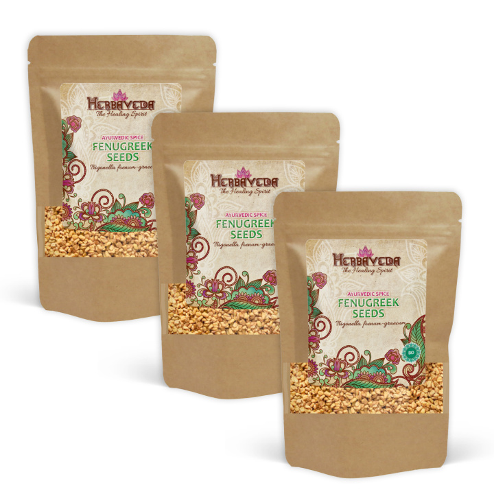 Bockhornsklöver Frön EKO 100g x 3 paket i gruppen Råvaror & Dryck / Skafferiet / Kryddor & Salt hos Rawfoodshop Scandinavia AB (407521-SET3)