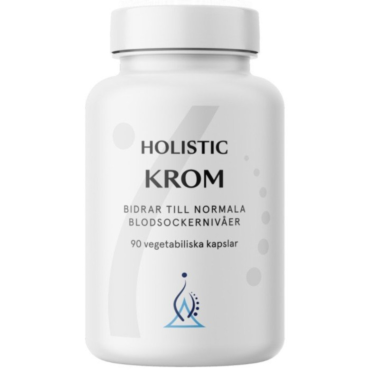 Holistic Krom 90kaps i gruppen Kosttillskott / Användningsområde / Hjärta & Kärl hos Rawfoodshop Scandinavia AB (40760)